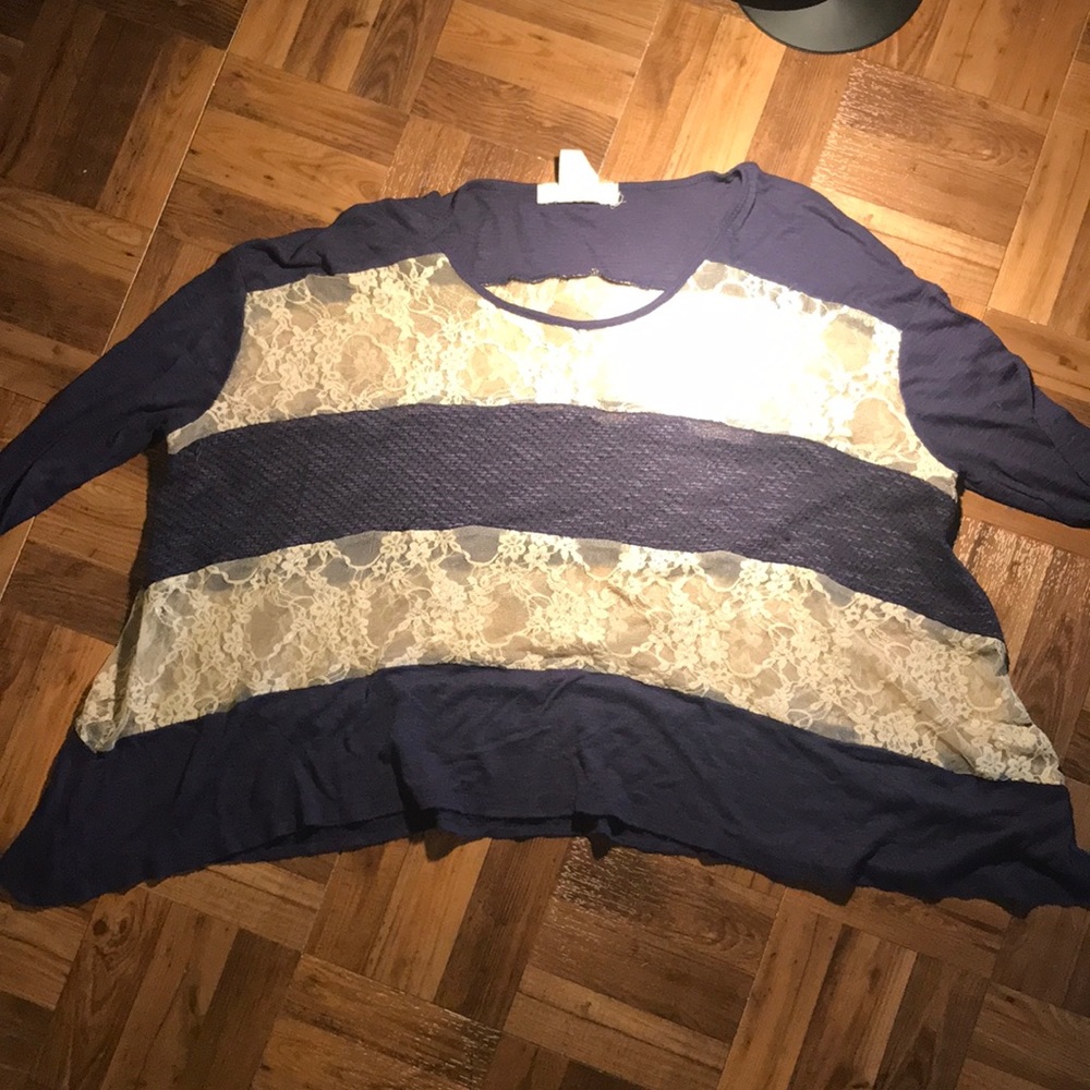 Urban outfitters lace and knit top